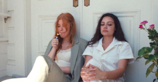 Sole Bovelli with friend Leslie Grant