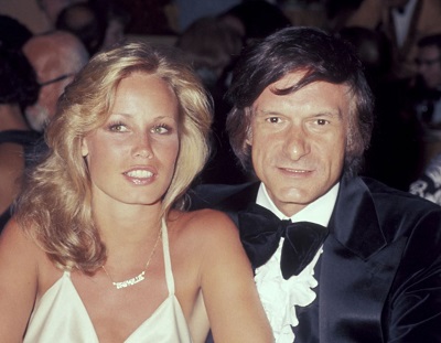 Sondra Theodore with her ex lover Hugh Hefner
