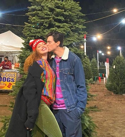 Mahogany Lox with her lover Carlos Esparza