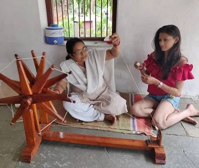 Saloni Mittal in Sabarmati Ashram