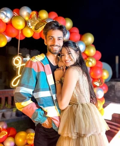 Saloni Mittal with her partner Ayush Yadav