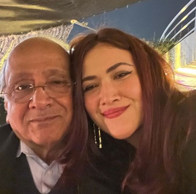 Ayesha Fazli with her father