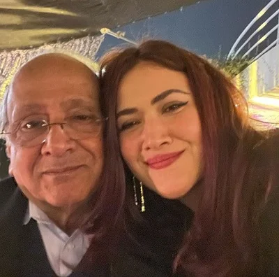Ayesha Fazli with her father