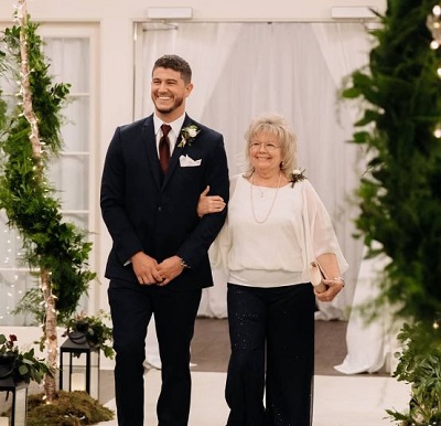 Matt Barnett with his mother