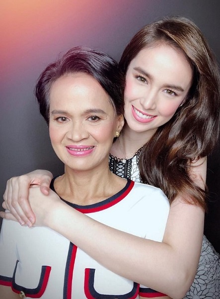 Kim Domingo with her mother Fina Domingo