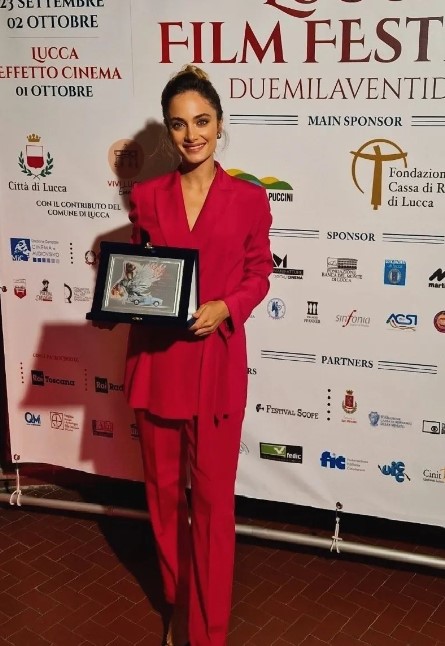 Denise Capezza awarded at the Lucca Film Festival