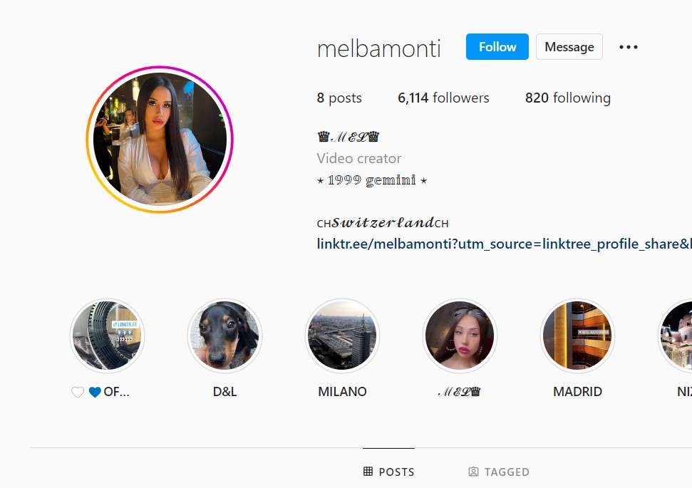 Melba Monti's Instagram