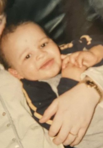 Toby Aromolaran's childhood picture