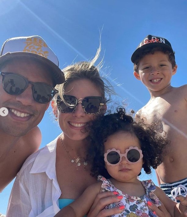 Camille Tytgat with her family