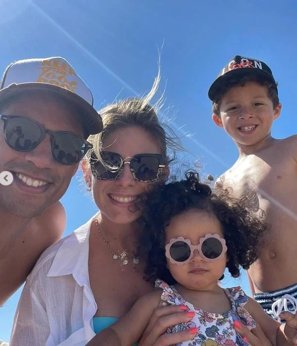 Camille Tytgat with her family