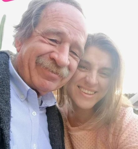 Erika Maira Bravo with her father