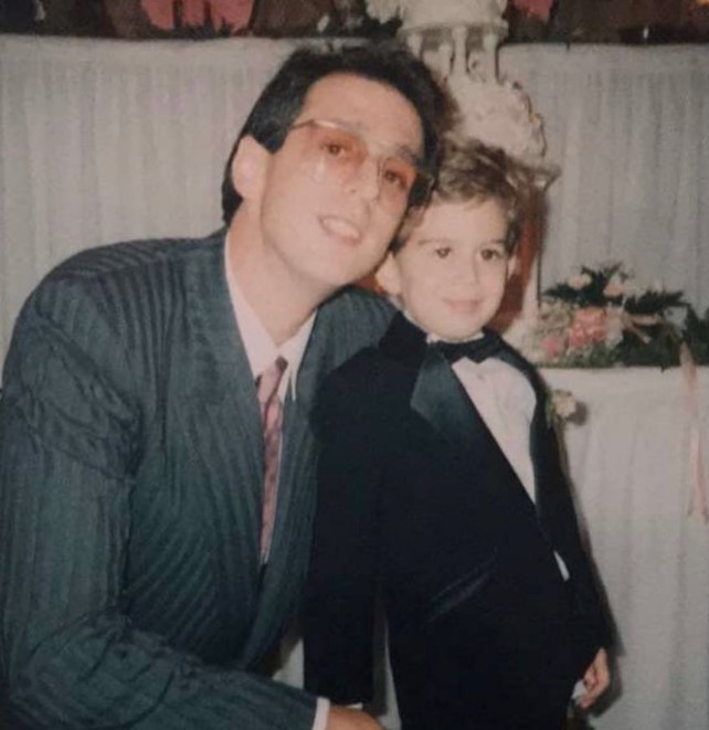 Adam Lefkoe's childhood pic with his father Bruce Lefkoe