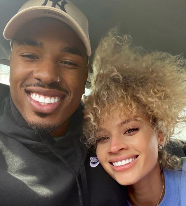 Amber Borzotra and her boyfriend Chauncey Palmer