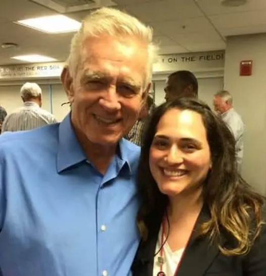 Anne McDaniel's husband Tim McCarver with her daughter