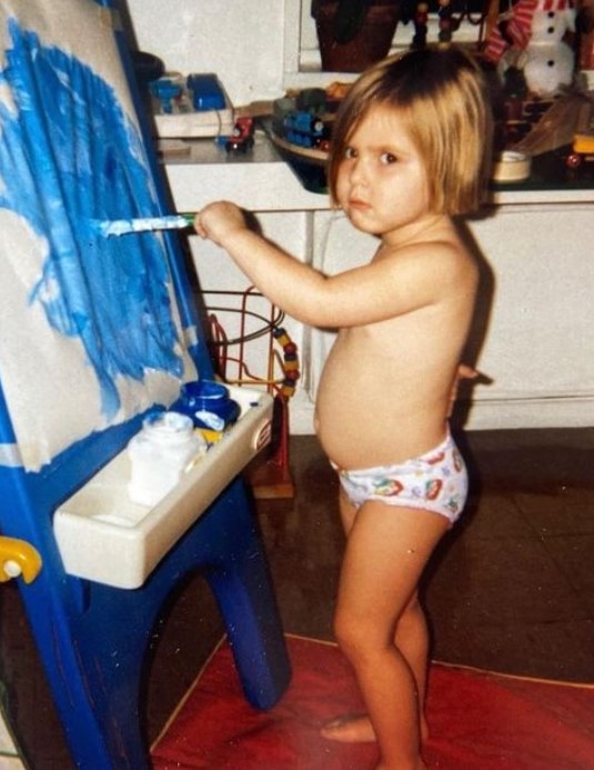 Tessa Gourin's childhood picture