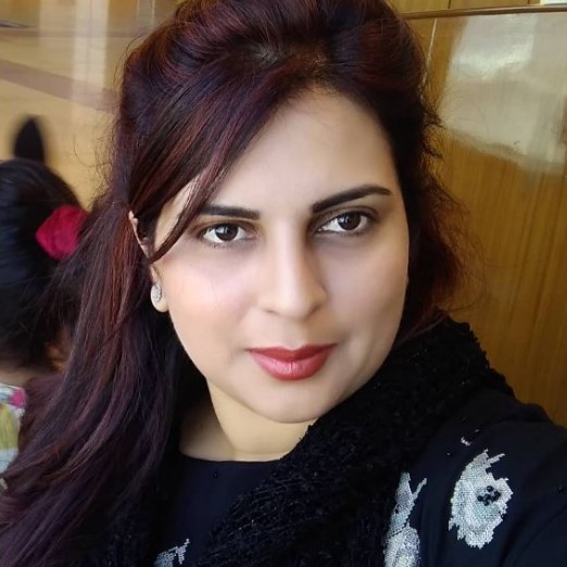 Amber Nosheen was born in Pakistan