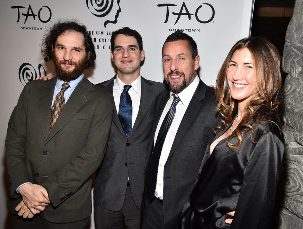 Jackie Sandler and Adam Sandler at an event