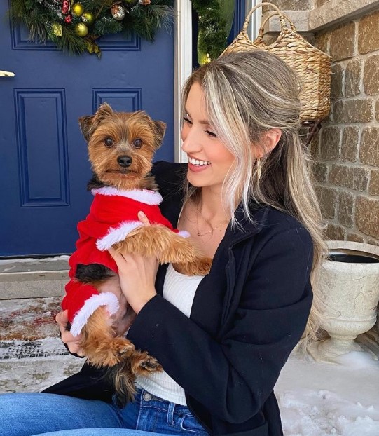Kaity Biggar likes to spend time with her pet dog