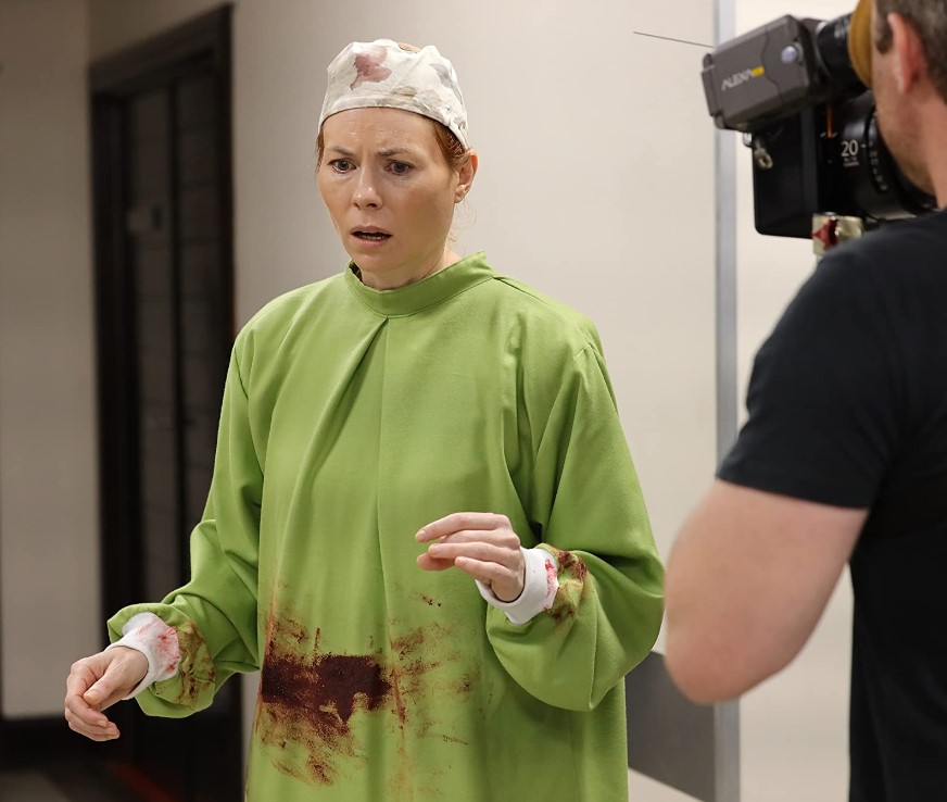 Anel Alexander during filming