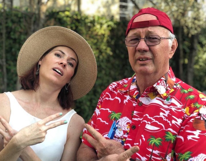 Anel Alexander with her father