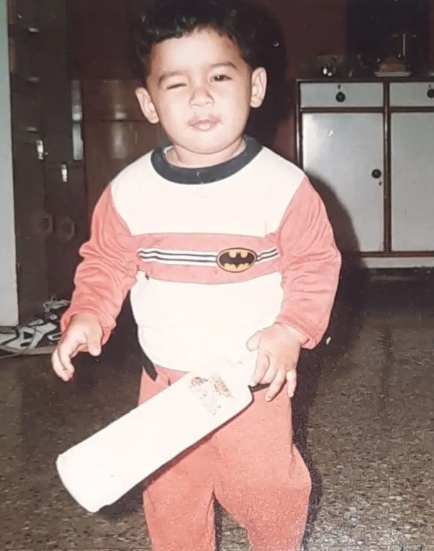 Childhood image of Riyan Parag