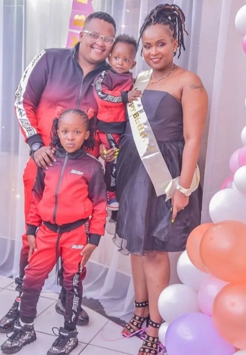 DJ Brownskin and his wife and kids
