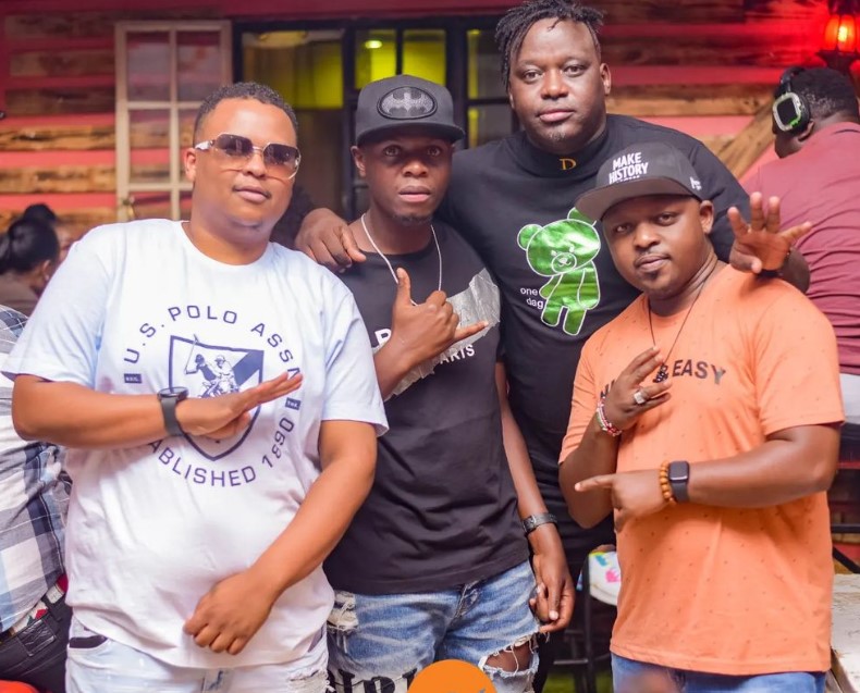 DJ Brownskin with his friends