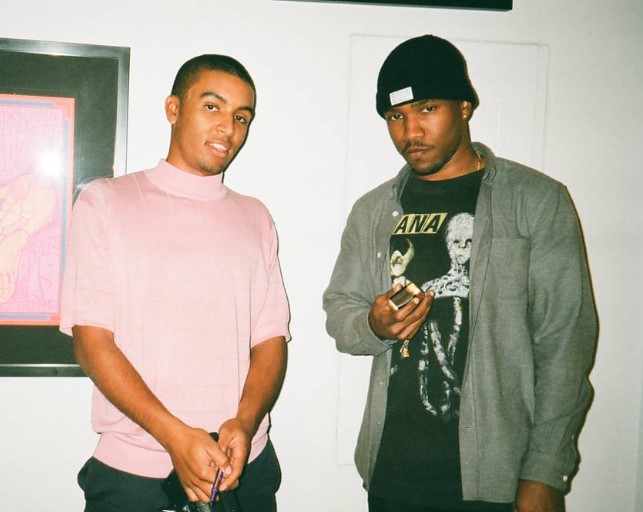 Frank Ocean with his friend
