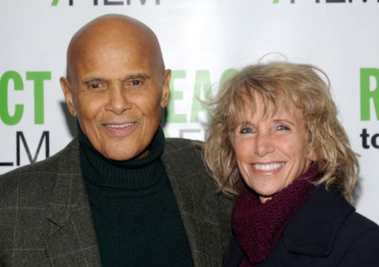 Harry Belafonte with his wife, Pamela Frank
