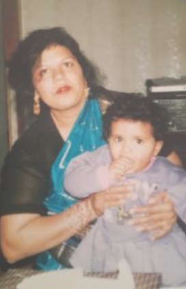 Jasmine Masih with her mother