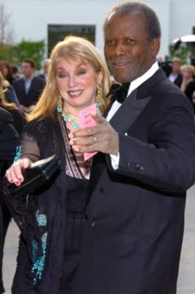 Joanna Shimkus with her husband Sidney Poitier​