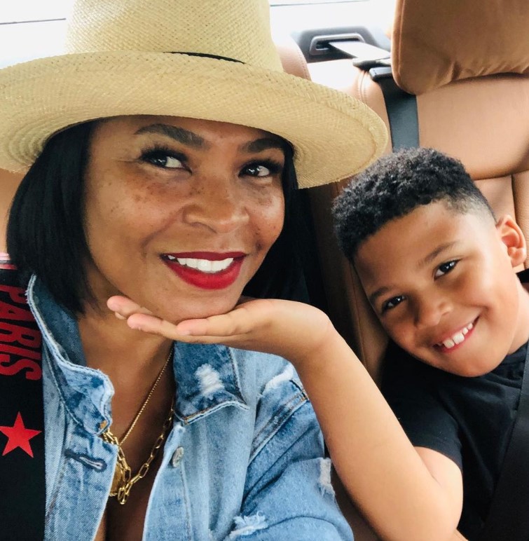 Kez Sunday Udoka with Nia Long (mother)