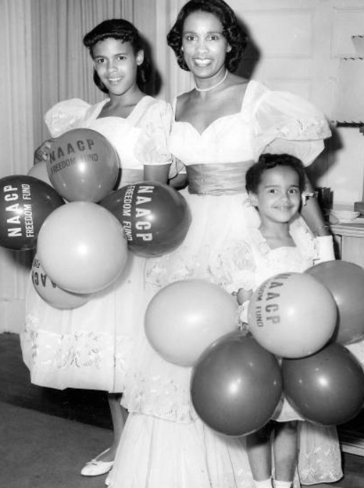 Marguerite Belafonte with her daughters Adrienne Belafonte and Shari Belafonte