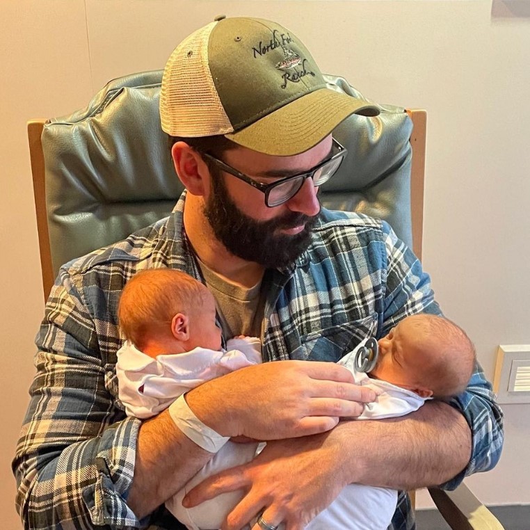 Matt Walsh with his kids
