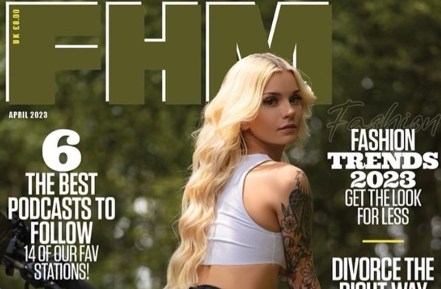 Victoria Triece featured in several famous magazines