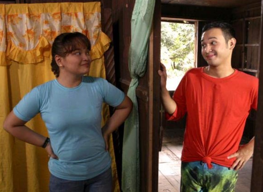 Alwyn Uytingco with Eunice Lagusad (co-actress) in series, 'Tarantulala sa'yo'