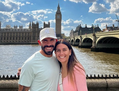 Carlos Tevez is married to Vanesa Mansilla