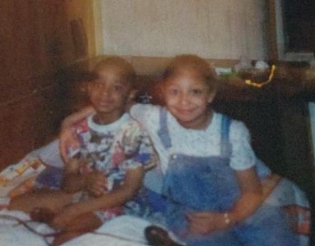 Childhood image of Jordan Neely with his cousin