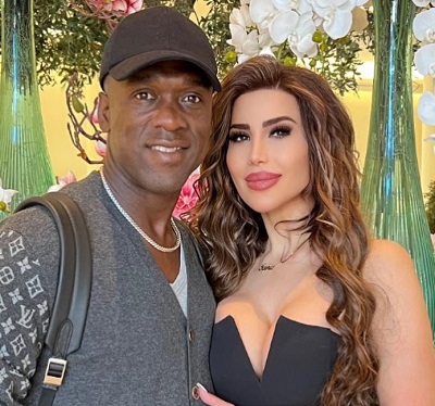 Clarence Seedorf with his wife Sophia Makramati