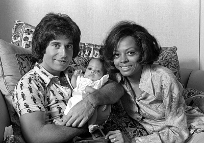 Diana Ross with her ex-husband Robert Ellis Silberstein