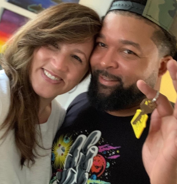 Michael Love with his partner, Bobbie