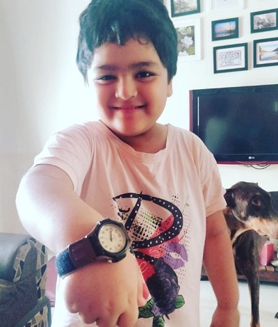 Nitesh Pandey's son Aarav Pandey