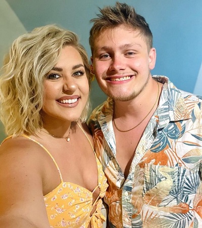 Zachariah Smith with his wife Crysta Marie
