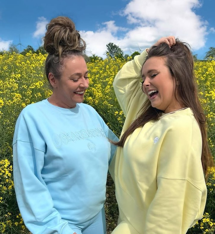 Kathi Junes with her mom