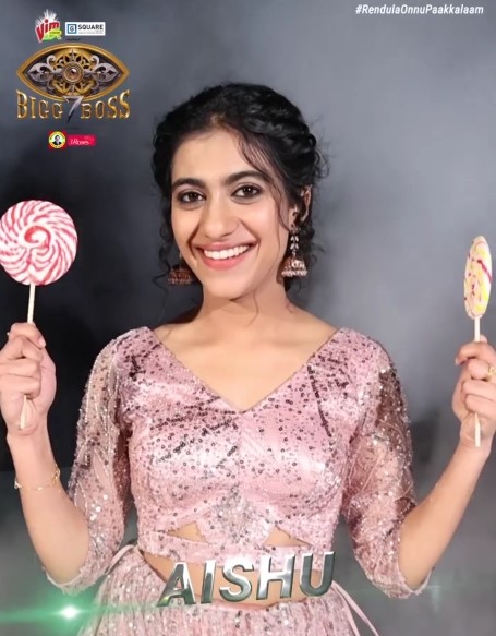 Aishu participated in Bigg Boss