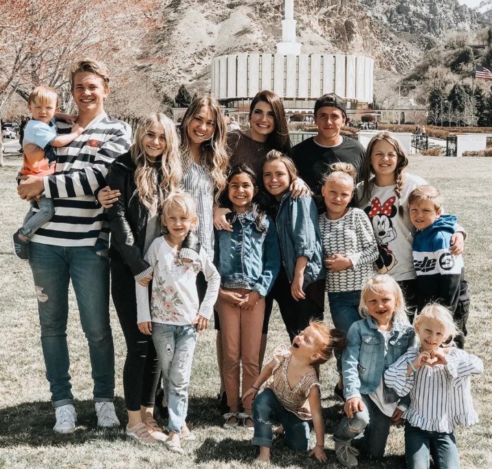 Bridger Nelson with his family