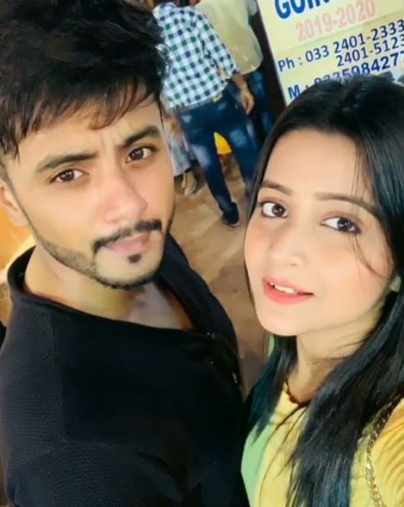 Debchandrima Singha Roy with Sayanta Modak