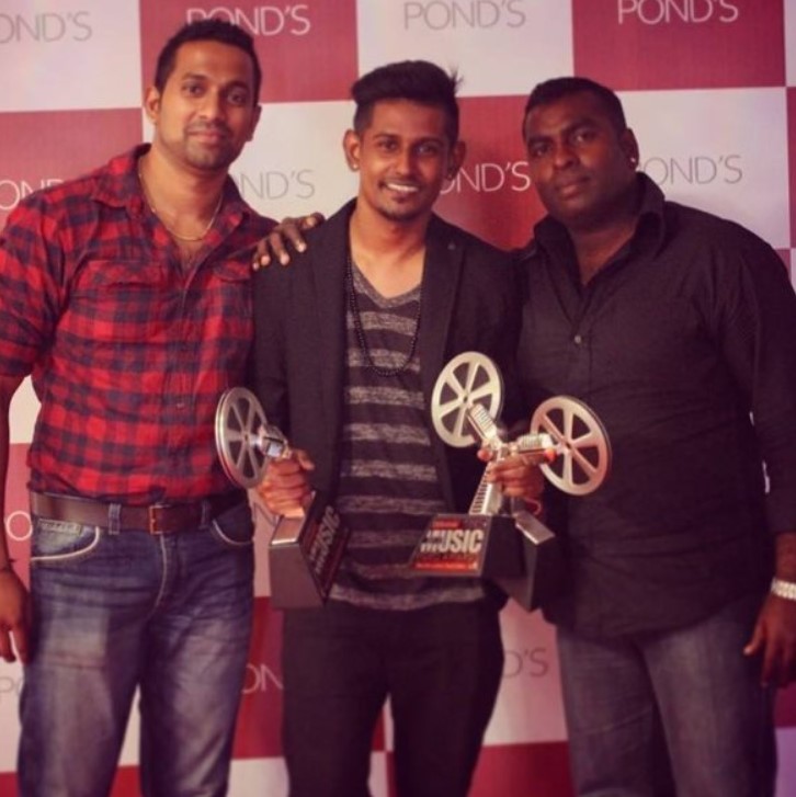 Dinesh Kanagaratnam Won 3 awards for Best Sri Lankan Tamil Video at Derana Music Video Awards in 2013