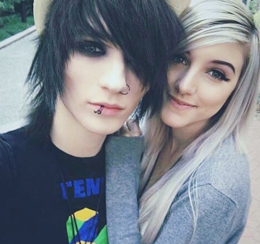 Alex Dorame with her ex-boyfriend