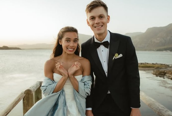 Ambar Driscoll with her husband